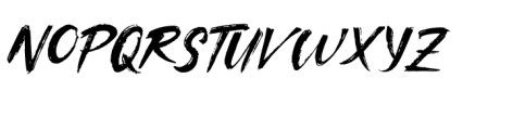 Klomang Brush Regular Font UPPERCASE