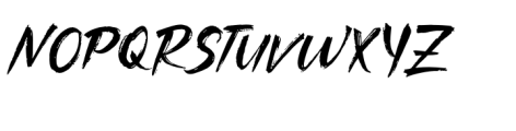 Klomang Brush Regular Font LOWERCASE