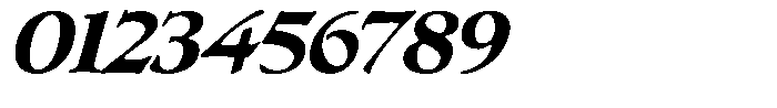 Klopfzeichen Extra Bold Italic Font OTHER CHARS
