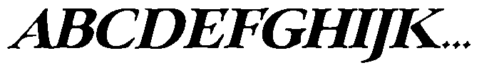 Klopfzeichen Extra Bold Italic Font UPPERCASE