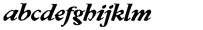 Klopfzeichen Extra Bold Italic FONT