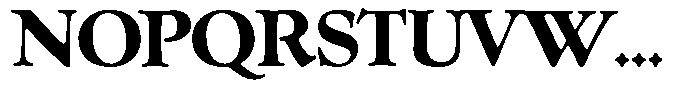 Klopfzeichen Extra Bold Font UPPERCASE