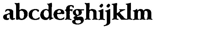 Klopfzeichen Extra Bold FONT