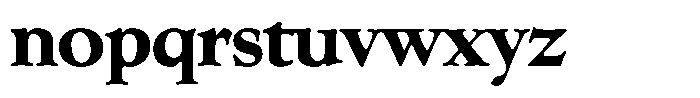 Klopfzeichen Extra Bold Font LOWERCASE