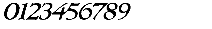 Klopfzeichen Medium Italic Font OTHER CHARS