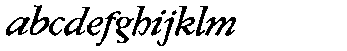 Klopfzeichen Medium Italic FONT