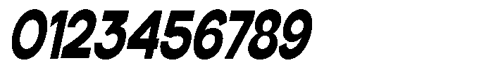 Klovert Black Condensed Slant Font OTHER CHARS