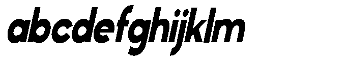 Klovert Black Condensed Slant FONT