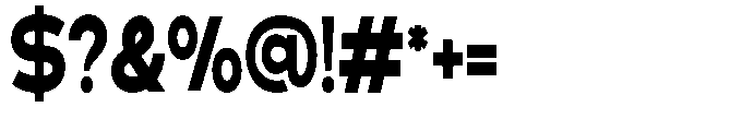 Klovert Black Condensed Font OTHER CHARS
