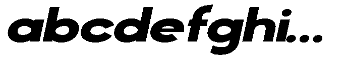 Klovert Black Expanded Slant FONT
