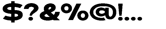 Klovert Black Expanded Font OTHER CHARS