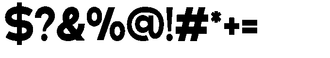 Klovert Black Semi Condensed Font OTHER CHARS