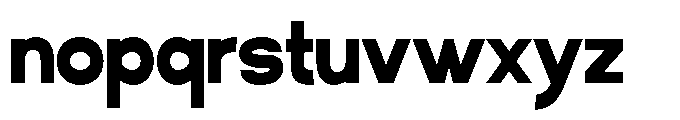 Klovert Black Semi Condensed Font LOWERCASE