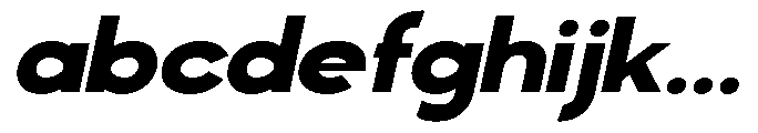 Klovert Black Semi Expanded Slant FONT