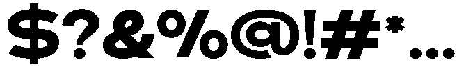 Klovert Black Semi Expanded Font OTHER CHARS