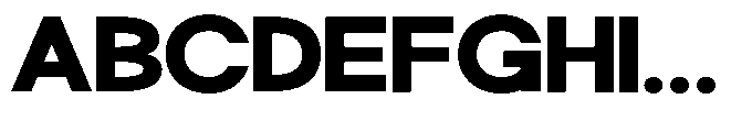 Klovert Black Semi Expanded Font UPPERCASE