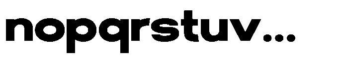 Klovert Black Semi Expanded Font LOWERCASE