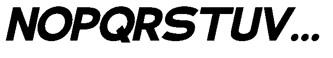 Klovert Black Slant Font UPPERCASE