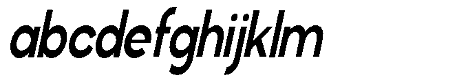 Klovert Bold Condensed Slant FONT