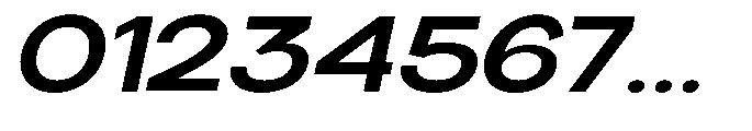 Klovert Bold Expanded Slant Font OTHER CHARS