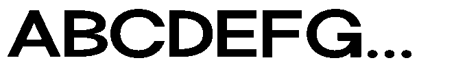 Klovert Bold Expanded Font UPPERCASE