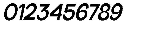 Klovert Bold Semi Condensed Slant Font OTHER CHARS