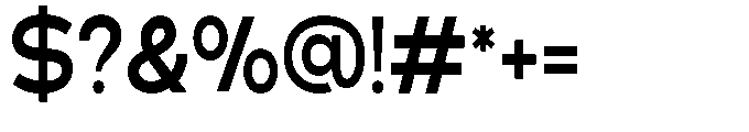 Klovert Bold Semi Condensed Font OTHER CHARS