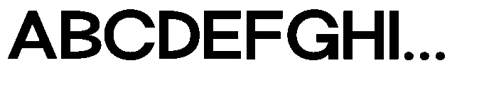 Klovert Bold Semi Expanded Font UPPERCASE