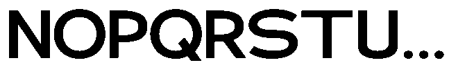 Klovert Bold Semi Expanded Font UPPERCASE