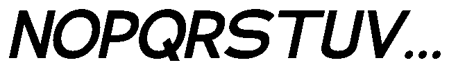 Klovert Bold Slant Font UPPERCASE