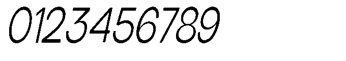 Klovert Condensed Slant Font OTHER CHARS