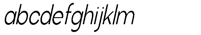 Klovert Condensed Slant FONT