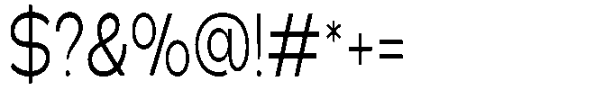 Klovert Condensed Font OTHER CHARS