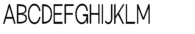 Klovert Condensed Font UPPERCASE