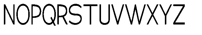 Klovert Condensed Font UPPERCASE