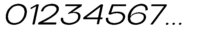 Klovert Expanded Slant Font OTHER CHARS