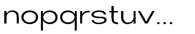 Klovert Expanded Font LOWERCASE