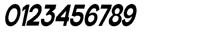 Klovert Extra Bold Condensed Slant Font OTHER CHARS