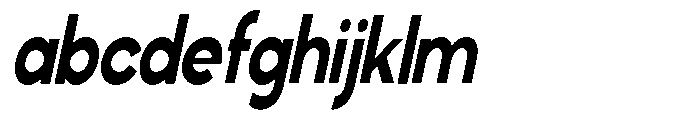 Klovert Extra Bold Condensed Slant FONT