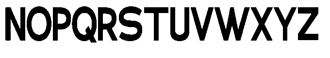 Klovert Extra Bold Condensed Font UPPERCASE