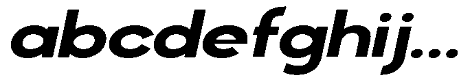 Klovert Extra Bold Expanded Slant FONT