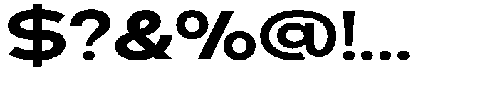 Klovert Extra Bold Expanded Font OTHER CHARS