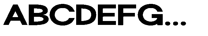 Klovert Extra Bold Expanded Font UPPERCASE