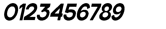 Klovert Extra Bold Semi Condensed Slant Font OTHER CHARS