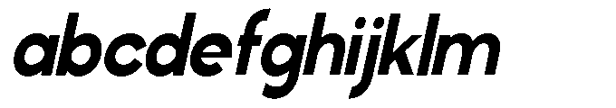 Klovert Extra Bold Semi Condensed Slant FONT