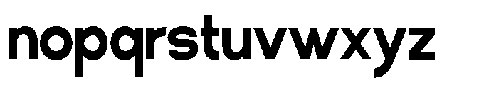 Klovert Extra Bold Semi Condensed Font LOWERCASE