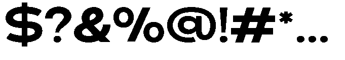 Klovert Extra Bold Semi Expanded Font OTHER CHARS