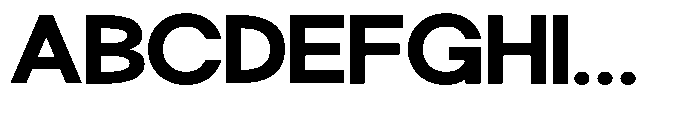Klovert Extra Bold Semi Expanded Font UPPERCASE