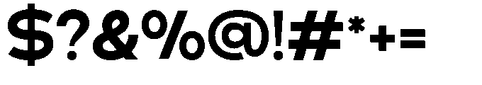 Klovert Extra Bold Font OTHER CHARS