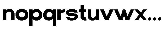 Klovert Extra Bold Font LOWERCASE